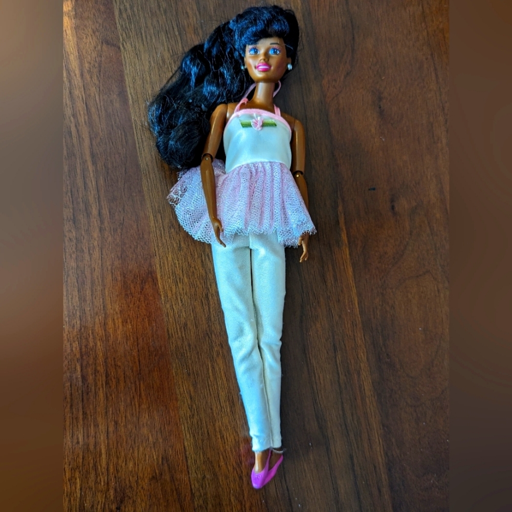 RARE Vintage 1993 Indonesia Mattel My First Barbie Ballerina African American